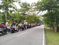 Kelangkaan BBM, Antrean Kendaraan Mengular di SPBU Senggoro Bengkalis