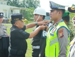Bupati Pimpin Apel Gelar Pasukan Operasi Lilin Lancang Kuning Di Polres Meranti