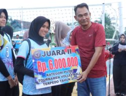 Wakapolres Pastikan Kamtibmas Aman, Turnamen Bola Voli Cup 2026 di Meranti Resmi di Tutup.
