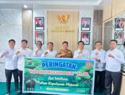 Peringati HUT ke-80 Intelijen Polri, Satintelkam Polres Kepulauan Meranti Anjangsana ke Bupati Asmar