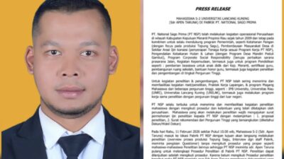Mahasiswa S-2 dan PT National Sago Prima Berbeda Versi Soal Prosedur dan Dugaan Pengelolaan Limbah