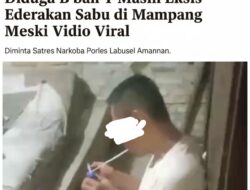 Diduga B dan Y Masih Eksis Edarkan Sabu di Mampang Meski Video Viral: Diminta Satres Narkoba Polres Labusel Amankan.