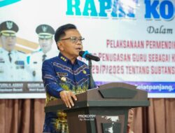 Bupati Asmar Pimpin Rakor Kepala Sekolah, Tegaskan Implementasi Aturan Baru Penugasan Kepsek
