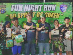 Ramaikan Fun Night Run “Go Sprint Go Green” Polres Meranti, Kapolres: Polri Sahabat Masyarakat