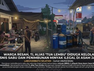 Warga Resah, TL Alias ‘Tua Lembu’ Diduga Kelola Bisnis Sabu dan Penimbunan Minyak Ilegal di Asam Jawa