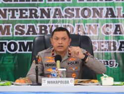 Wakapolda Riau Pimpin Konferensi Pers Pengungkapan 27 Kg Sabu Jaringan Internasional di Polres Meranti