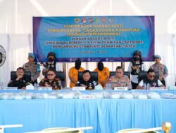 Polres Kepulauan Meranti Gelar Pemusnahan Barang Bukti Pengungkapan Tindak Pidana Narkotika Jaringan Internasional