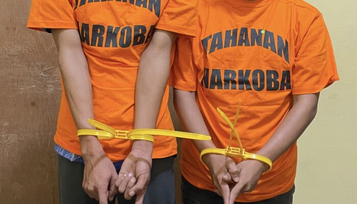 Dua Terduga Pengedar Sabu Ditangkap di Banglas, Satresnarkoba Polres Meranti Amankan Barang Bukti