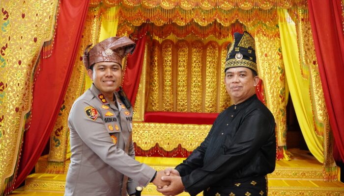 Rombongan Negeri Melaka dan Kapolres Meranti Ditepungtawari, Sinergi Adat hingga Green Policing Menguat