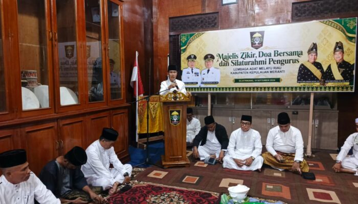 Sekda Sudandri Jauzah Buka Gelar Malam Majelis Zikir dan Doa Bersama, LAMR Kepulauan Meranti Pererat Silaturahmi Pengurus
