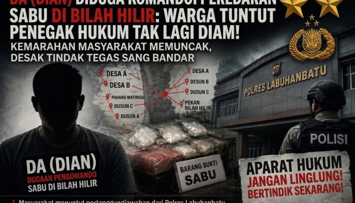 DA alias Dian Diduga Komandoi Peredaran Sabu di Bilah Hilir: Warga Tuntut Penegak Hukum Tak Lagi Diam!