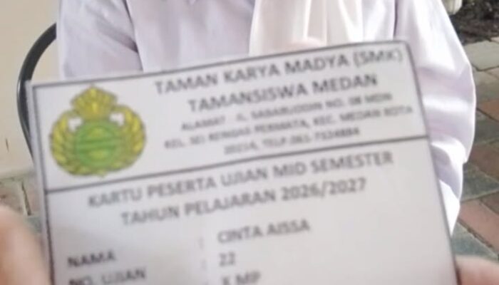 AWAS Buka Donasi Untuk Cinta Aissa Yang Di Larang Ikut Ujian Karena Tak Sanggup Dan Telat Bayar Uang Sekolah Di SMK Taman Siswa Medan